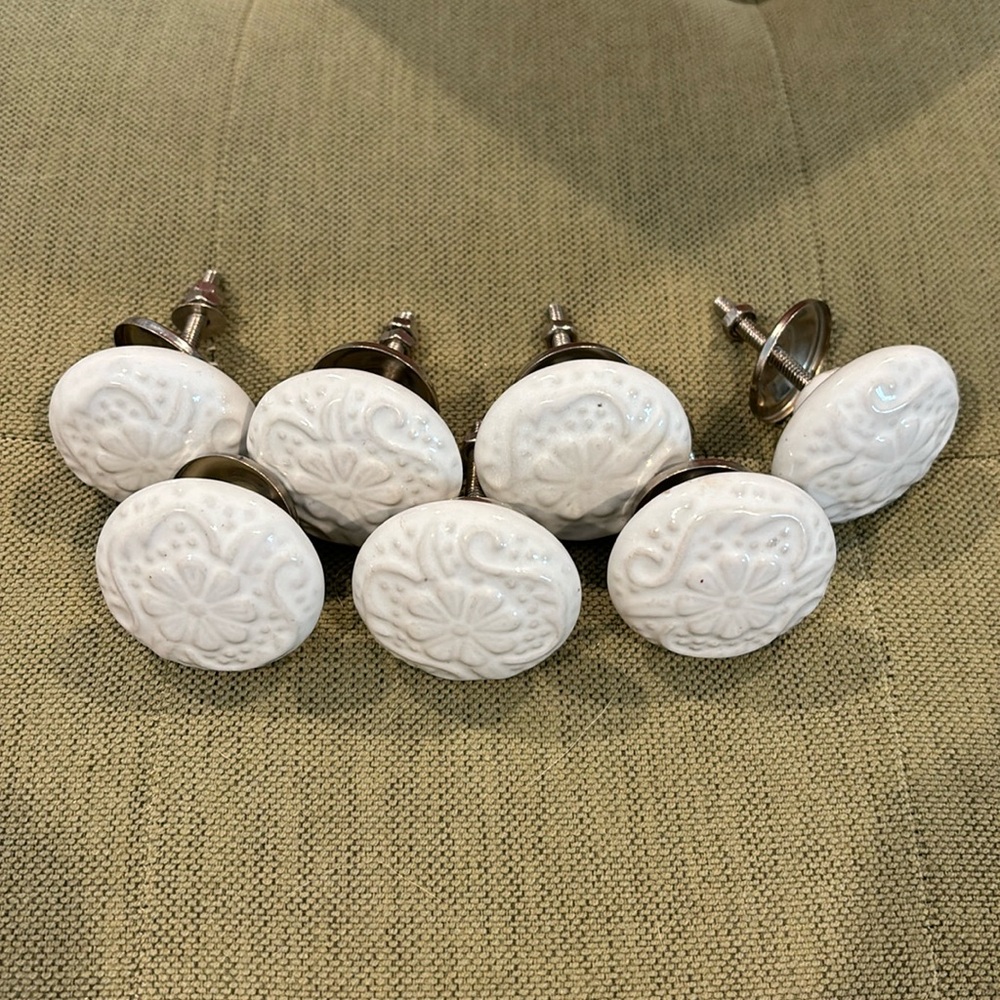7 knobs (were used for dresser drawers)